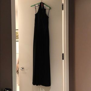 Calvin Klein Halter Tuxedo Gown